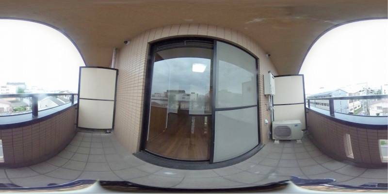 パノラマ画像バルコニー