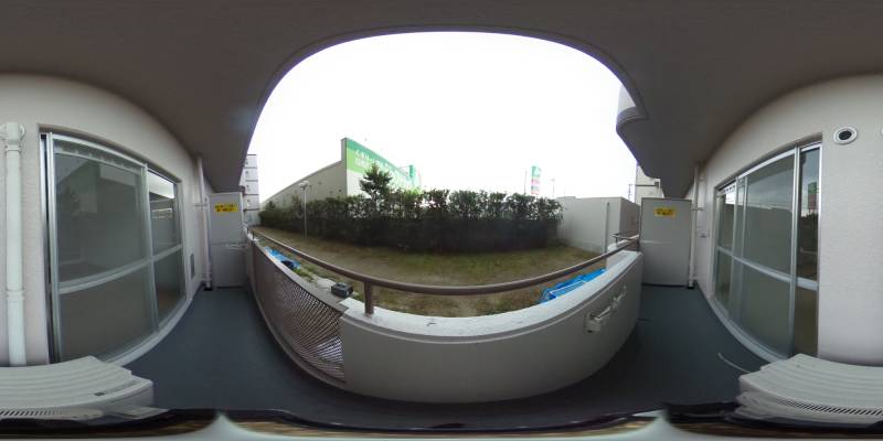 パノラマ画像バルコニー