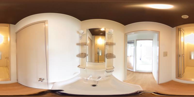 パノラマ画像洗面所