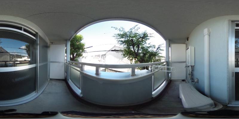 パノラマ画像バルコニー