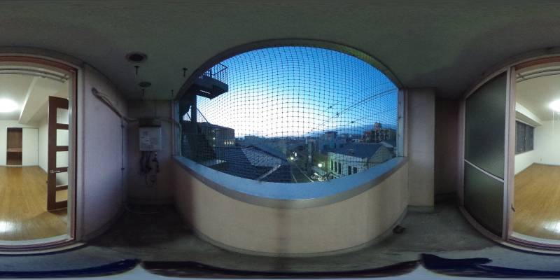 パノラマ画像バルコニー