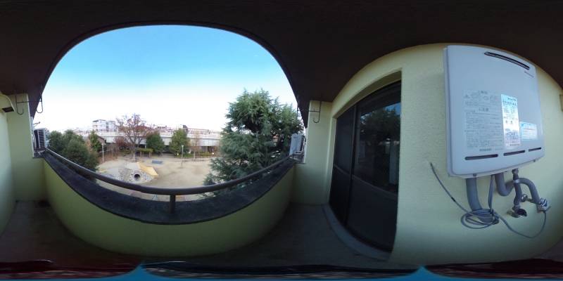 パノラマ画像バルコニー