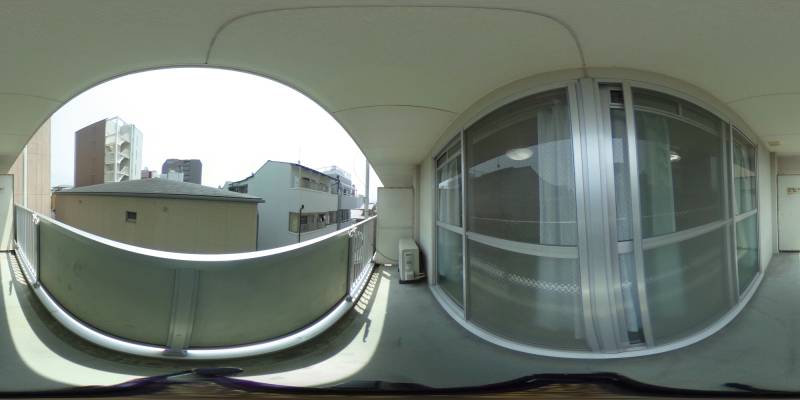 パノラマ画像バルコニー