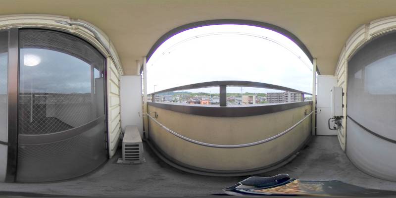 パノラマ画像バルコニー