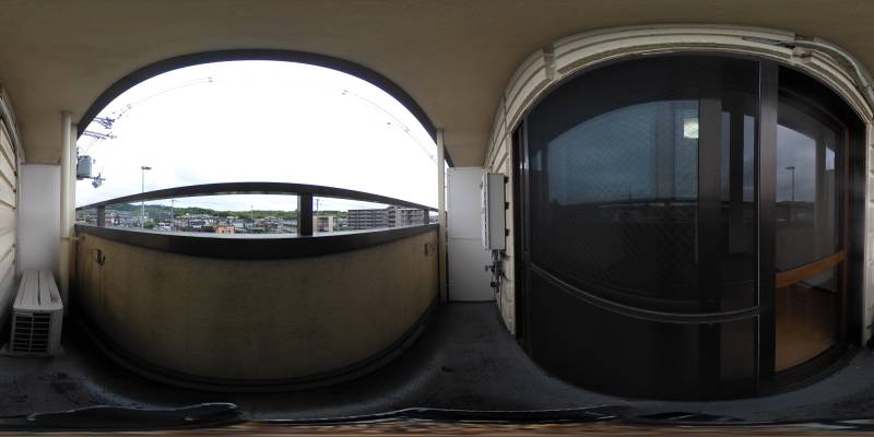 パノラマ画像バルコニー