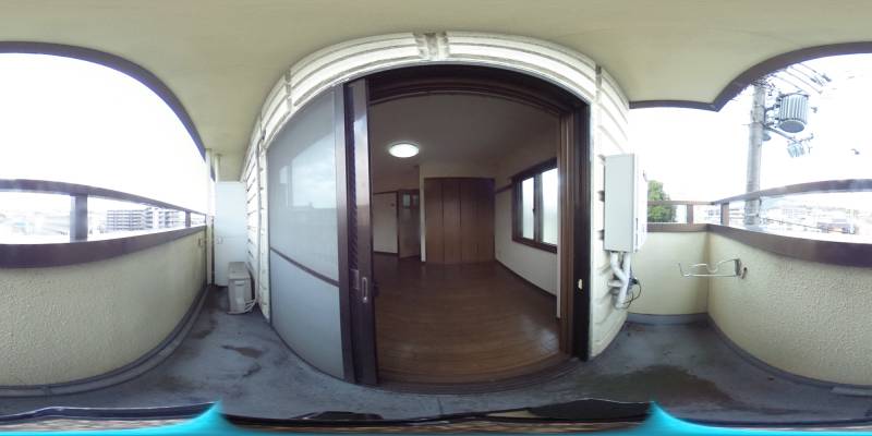 パノラマ画像バルコニー