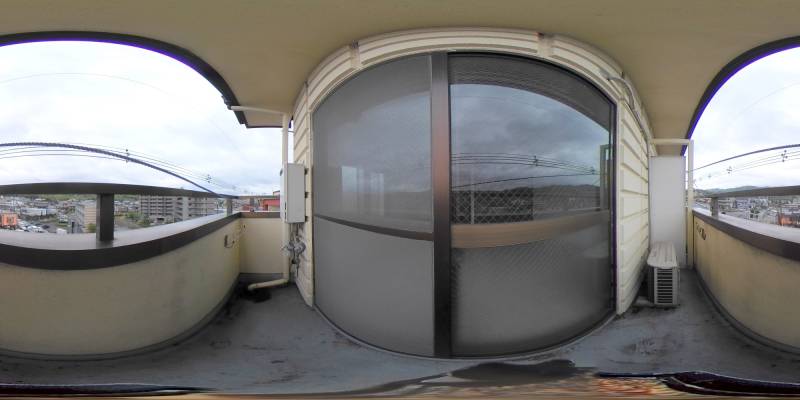 パノラマ画像バルコニー