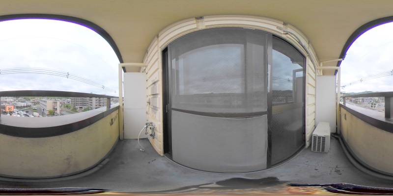 パノラマ画像バルコニー