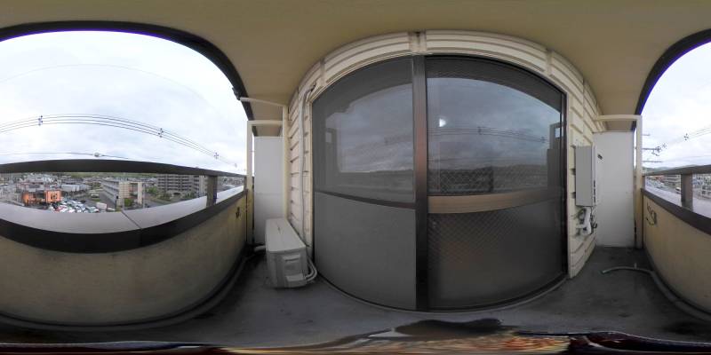 パノラマ画像バルコニー