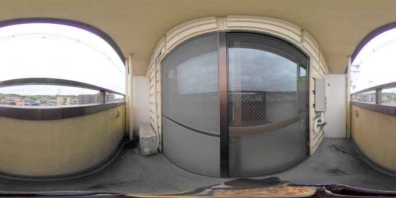 パノラマ画像バルコニー