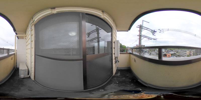 パノラマ画像バルコニー