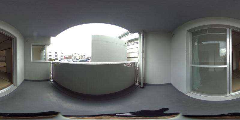 パノラマ画像バルコニー