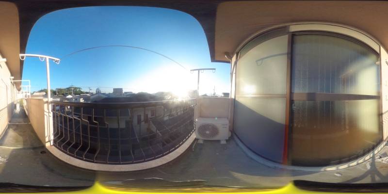 パノラマ画像バルコニー