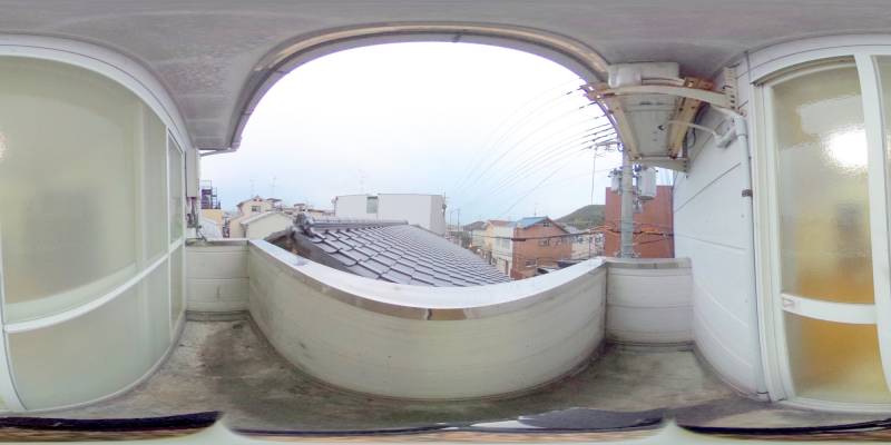 パノラマ画像バルコニー