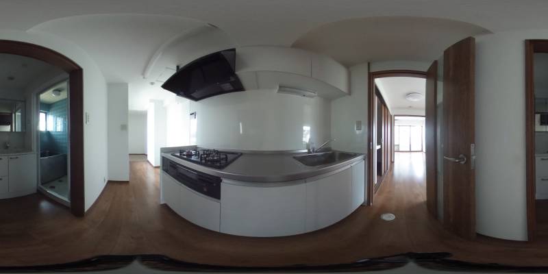 パノラマ画像キッチン