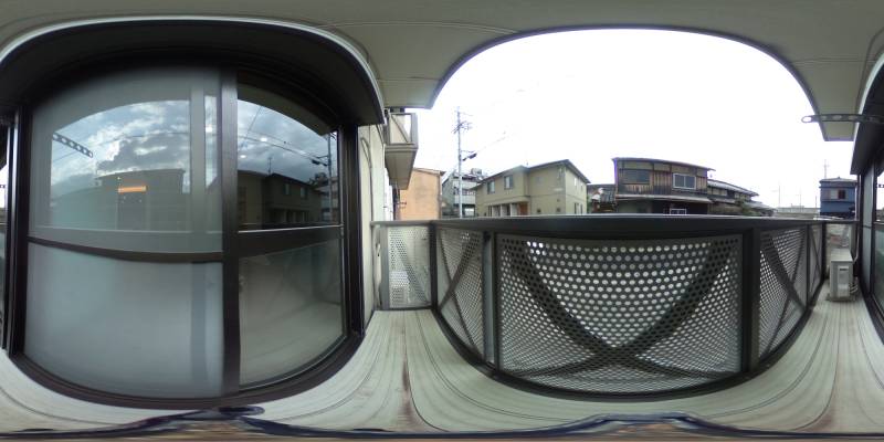 パノラマ画像バルコニー