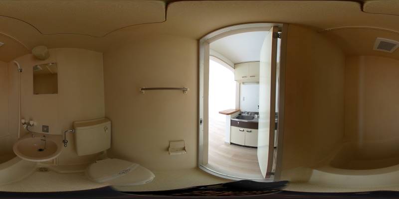 パノラマ画像バスルーム