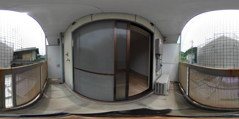 パノラマ画像バルコニー