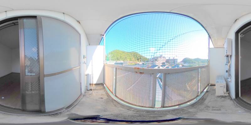 パノラマ画像バルコニー