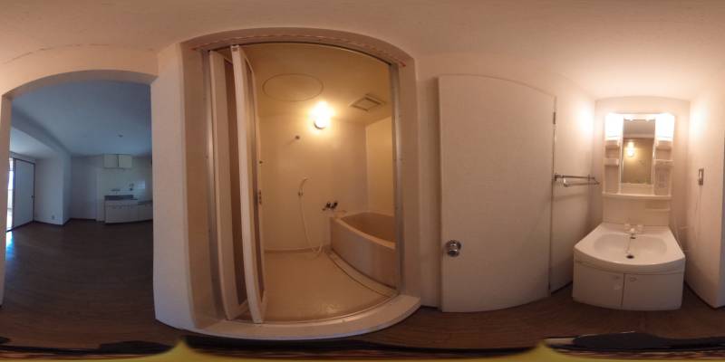 パノラマ画像バスルーム