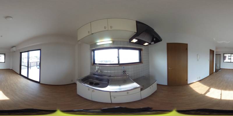 パノラマ画像キッチン