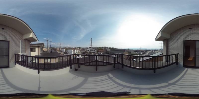 パノラマ画像バルコニー