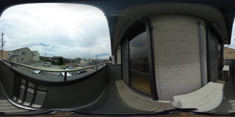 パノラマ画像バルコニー