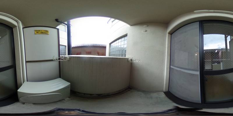 パノラマ画像バルコニー