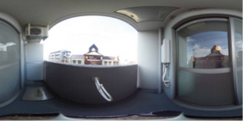 パノラマ画像バルコニー