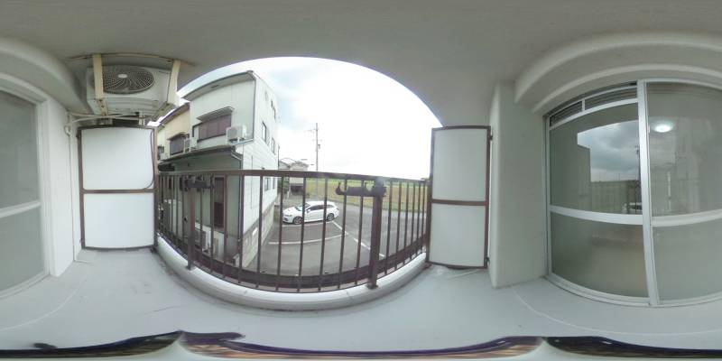 パノラマ画像バルコニー