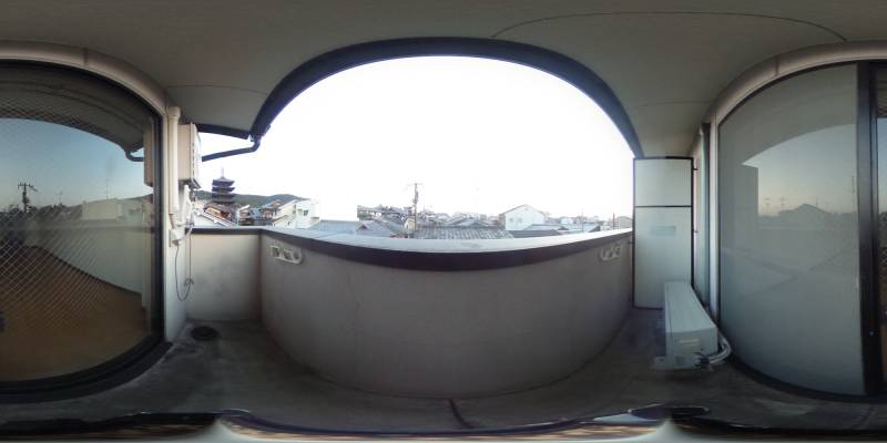 パノラマ画像バルコニー