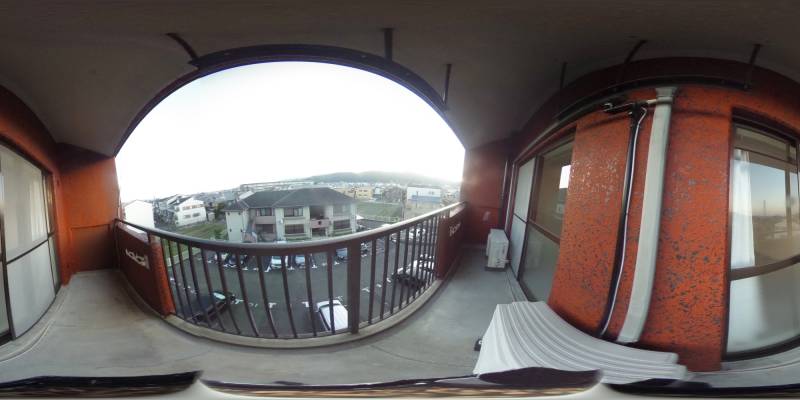 パノラマ画像バルコニー