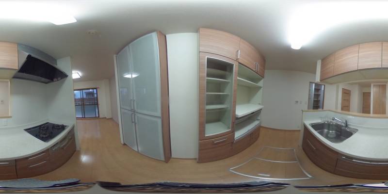 パノラマ画像キッチン
