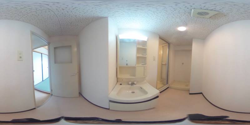 パノラマ画像洗面所