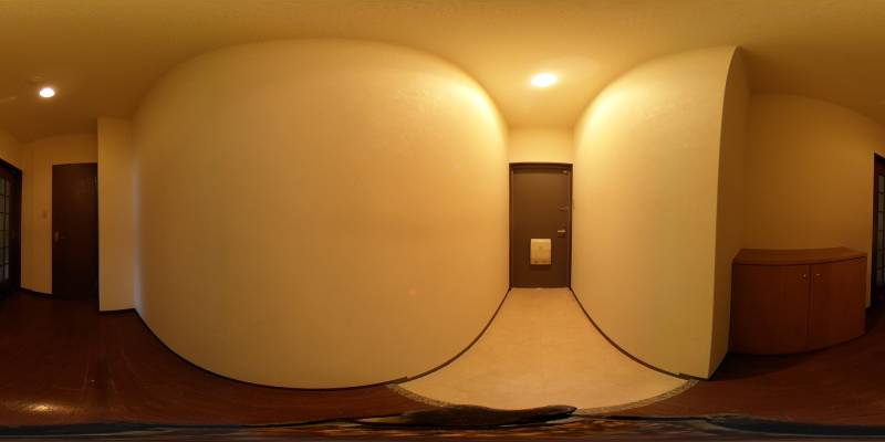 パノラマ画像寝室