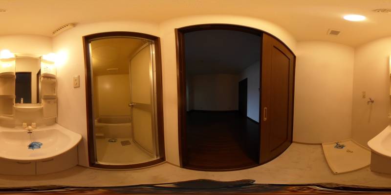 パノラマ画像洗面所