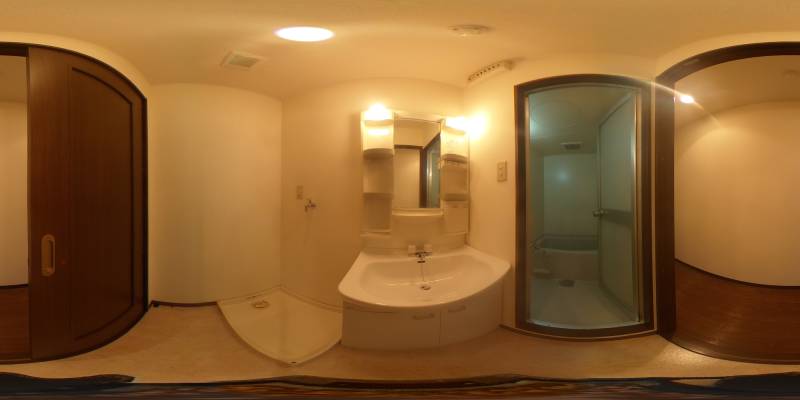 パノラマ画像洗面所