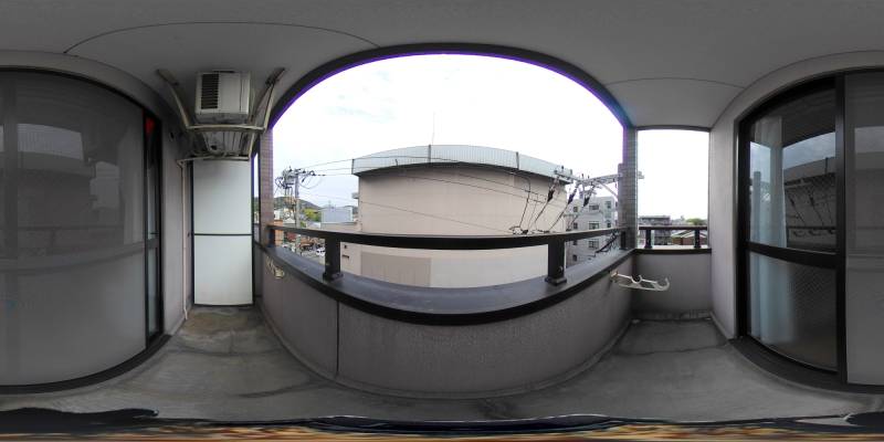 パノラマ画像バルコニー