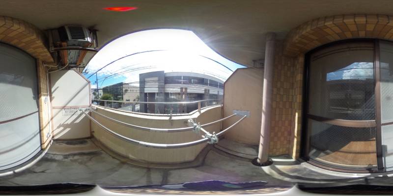 パノラマ画像バルコニー