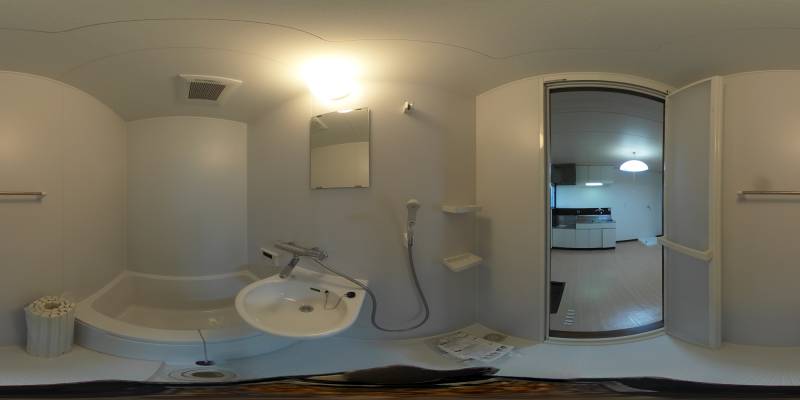 パノラマ画像バスルーム