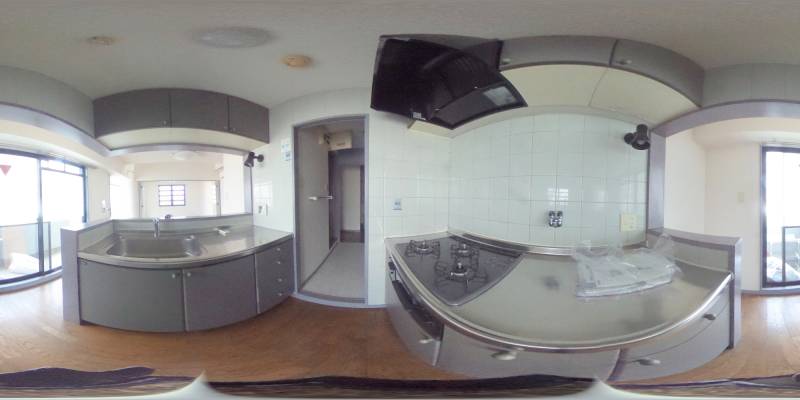 パノラマ画像キッチン