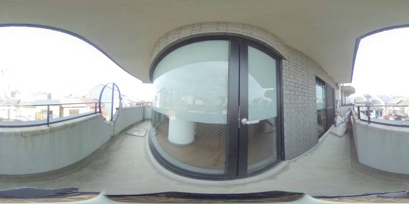 パノラマ画像バルコニー