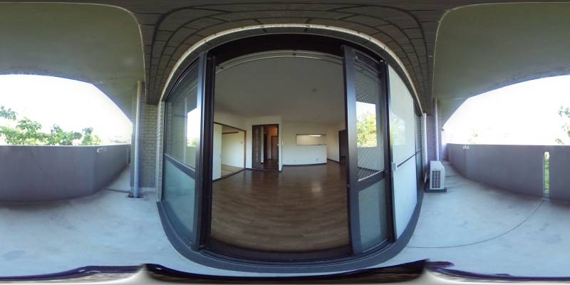 パノラマ画像バルコニー