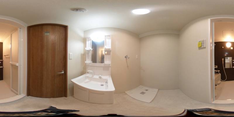 パノラマ画像洗面所