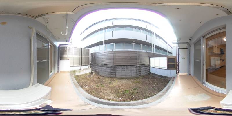 パノラマ画像バルコニー