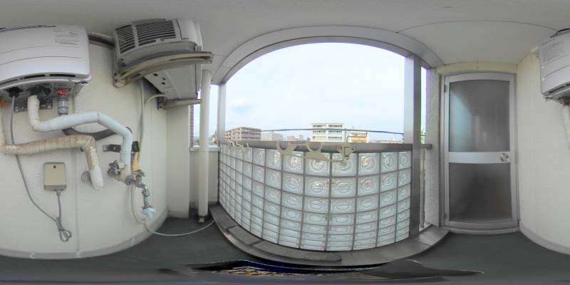 パノラマ画像バルコニー