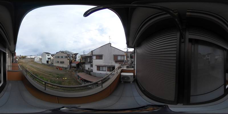 パノラマ画像バルコニー