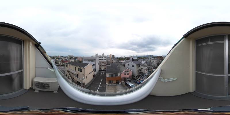 パノラマ画像バルコニー