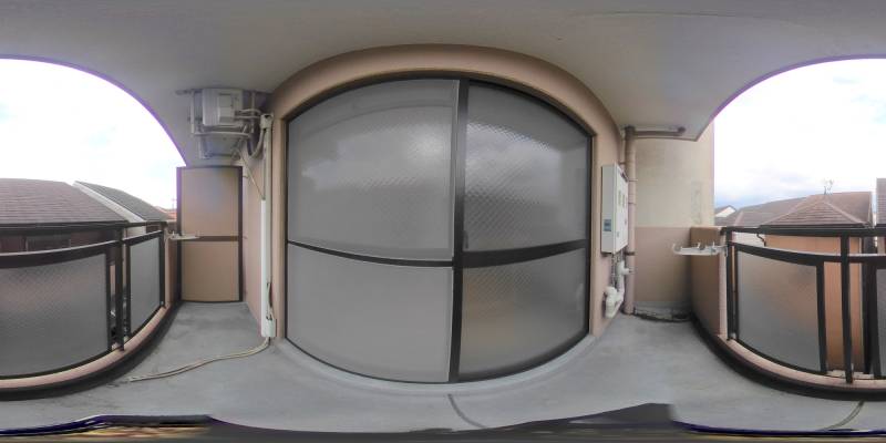 パノラマ画像バルコニー