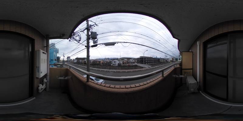 パノラマ画像バルコニー